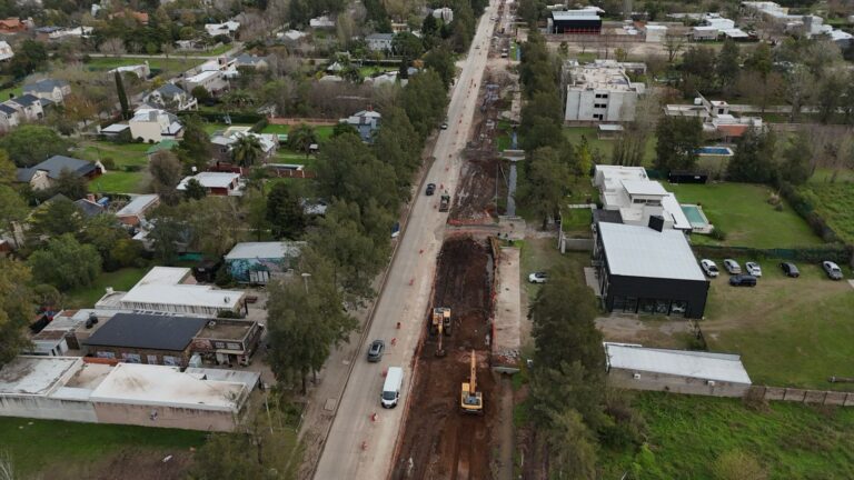 Obras oficiales sobre avenida Jorge Newbery en Rosario