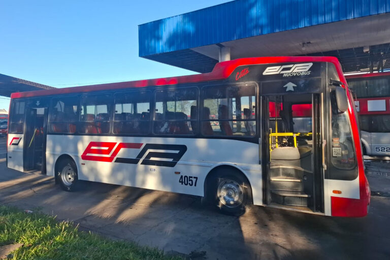 Colectivos urbanos en la ciudad de Santa Fe.