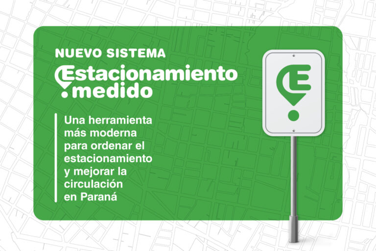 Gráfica oficial del nuevo sistema de estacionamiento medido de Paraná