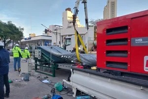 Trabajos de ASSA sobre Bulevar Pellegrini