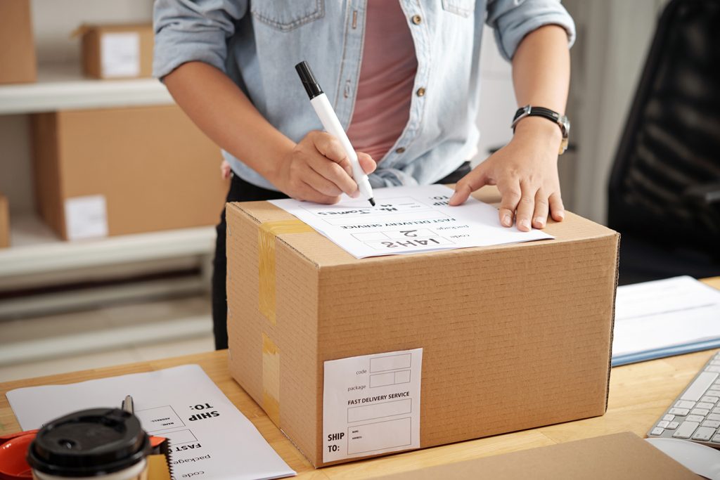 Preparación de un paquete para distribución de última milla