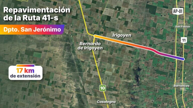 La RP 41s ya superó la mitad de obra