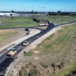 Obras de recuperación vial sobre la Ruta Nacional A012 en el sur de Santa Fe