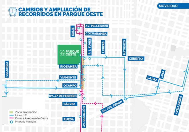 Dos líneas amplían sus recorridos en el oeste de Rosario
